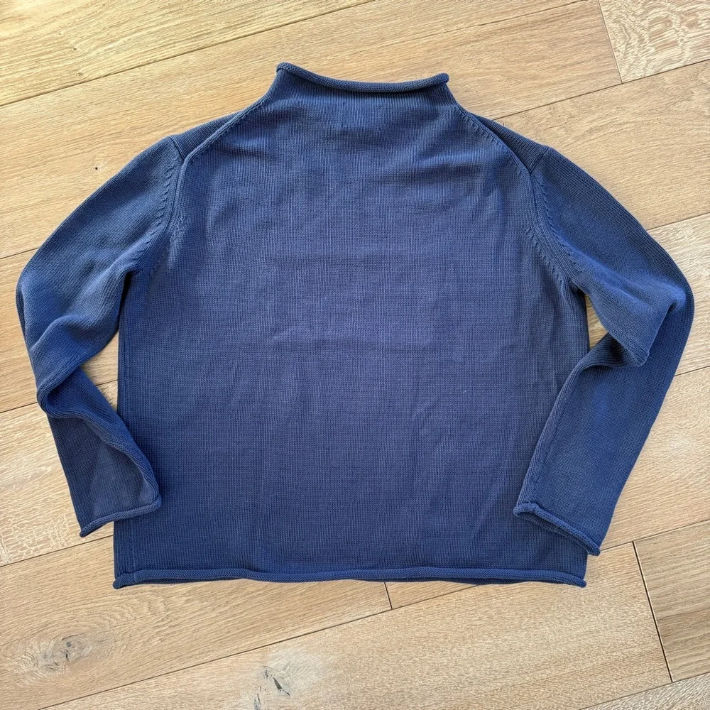 TUCKERNUCK Navy Cotton Americana Sweater | Sz Med - Picture 6 of 12
